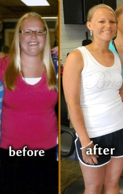 Liz, before and after coaching with Chad Moeller
